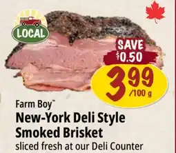 Farm Boy Farm Boy New-York Deli Style Smoked Brisket offer