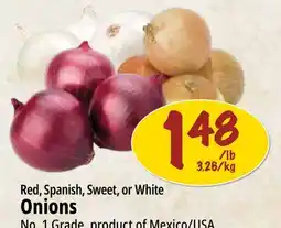 Farm Boy Red, Spanish, Sweet, or White Onions offer
