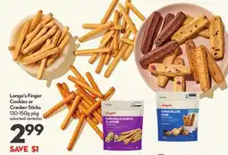 Longo's Finger Cookies or Cracker Sticks offer