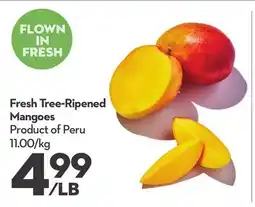 Longo's Fresh Tree-Ripened Mangoes offer