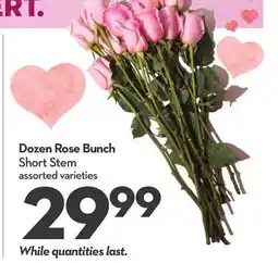 Longo's Dozen Rose Bunch offer