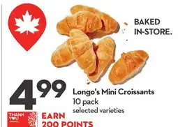 Longo's Mini Croissants offer