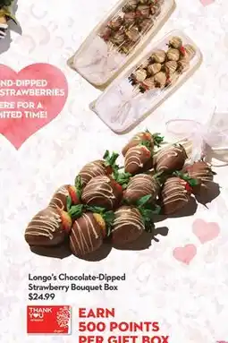 Longo's Chocolate-Dipped Strawberry Bouquet offer
