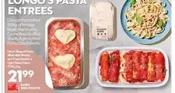 Longo's Pasta Entrees offer