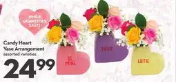 Longo's Candy Heart Vase Arrangement offer