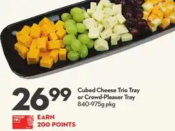 Longo's Cubed Cheese Trio Tray or Crowd-Pleaser Tray offer