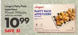 Longo's Party Pack Appetizers offer