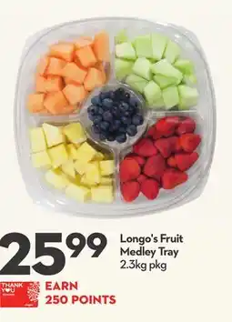 Longo's Fruit Medley Tray offer