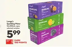 Longo's Sparkling Water offer