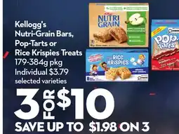 Longo's Nutri-Grain Bars or Rice Krispies Treats offer