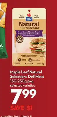 Longo's Natural Selections Deli Meat offer