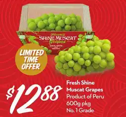 Longo's Fresh Shine Muscat Grapes offer