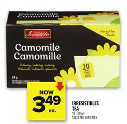 Metro IRRESISTIBLES TEA offer