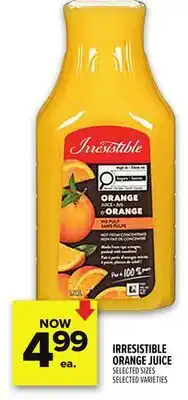 Metro IRRESISTIBLE ORANGE JUICE offer