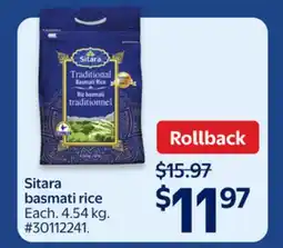 Walmart Sita ra basmati rice offer