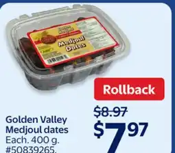 Walmart Golden Valley Medjoul dates offer