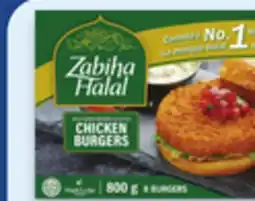 Walmart Zabiha Halal frozen breaded chicken burgers or nuggets offer