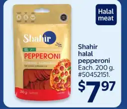 Walmart Shahir halal pepperoni offer