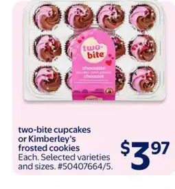 Walmart two-bite cupcakes offer