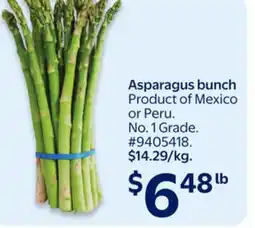 Walmart Asparagus bunch offer