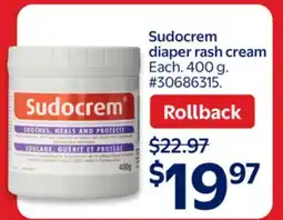 Walmart Sudocrem diaper rash cream offer