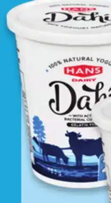 Walmart Hans Dahi 2% or 3.2% natural yogurt offer