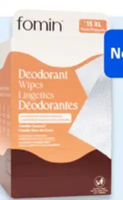 Walmart Fomin deodorant wipes offer