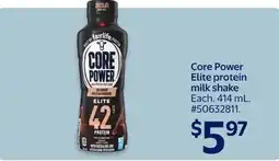 Walmart Core Power Elite protein milk shake offer