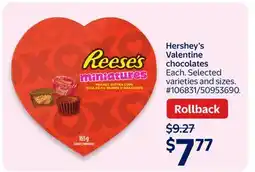 Walmart Hershey's Valentine chocolates offer