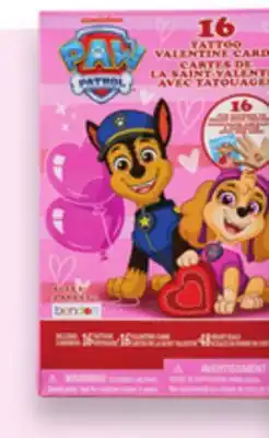 Walmart Valentine licensed trading cards offer