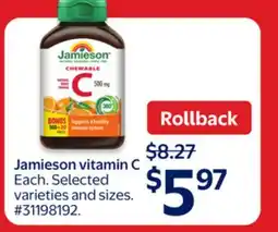 Walmart Jamieson vitamin C offer