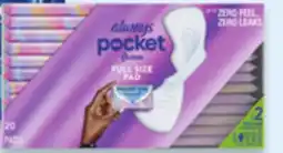 Walmart Always Flexfoam pads 20s - 32s offer