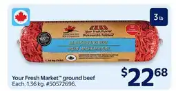Walmart Your Fresh Market ground beef offer