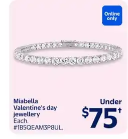 Walmart Miabella Valentine's day jewellery offer