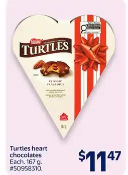 Walmart Turtles heart chocolates offer