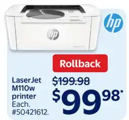 Walmart HP LaserJet M110w printer offer