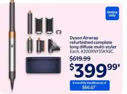 Walmart Dyson Airwrap refurbished complete long diffuse multi-styler offer