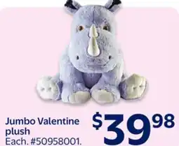Walmart Jumbo Valentine plush offer