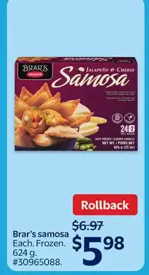 Walmart Brar's samosa offer