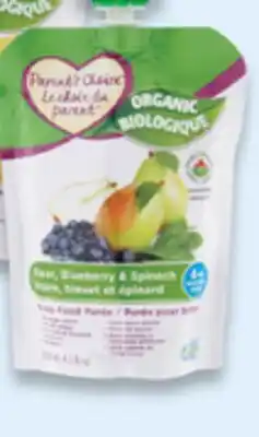 Walmart Parent's Choice 100% organic pouches offer