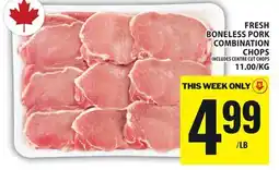 Food Basics FRESH BONELESS PORK COMBINATION CHOPS offer