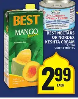 Food Basics BEST NECTARS OR NORDEX KESHTA CREAM offer