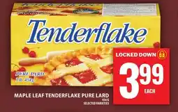 Food Basics MAPLE LEAF TENDERFLAKE PURE LARD offer