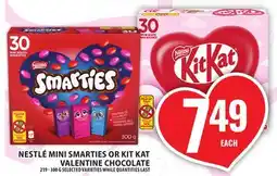 Food Basics NESTLÉ MINI SMARTIES OR KIT KAT VALENTINE CHOCOLATE offer