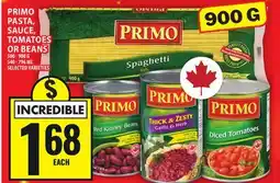 Food Basics PRIMO PASTA, SAUCE, TOMATOES OR BEANS offer