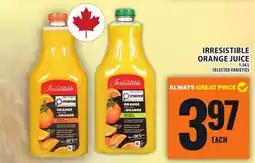 Food Basics IRRESISTIBLE ORANGE JUICE offer