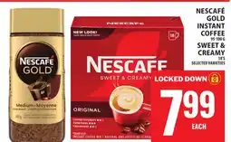 Food Basics NESCAFÉ GOLD INSTANT COFFEE OR SWEET & CREAMY offer