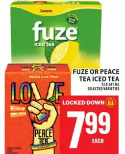 Food Basics FUZE OR PEACE TEA ICED TEA offer