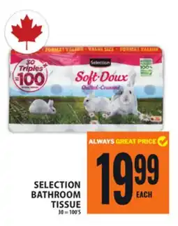 Food Basics SELECTION BATHROOM TISSUE offer
