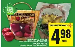 Food Basics RED PRINCE APPLES OR ROCHA PEARS offer